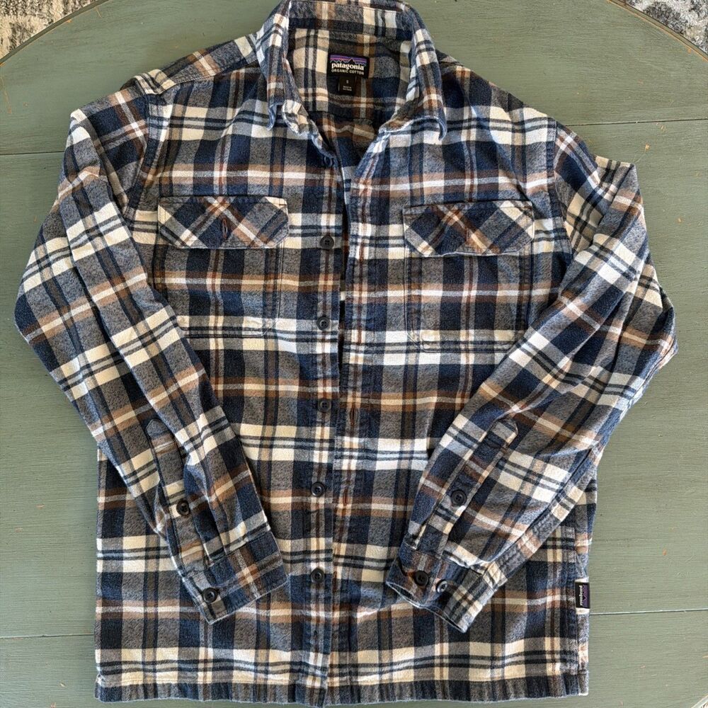 Patagonia Men’s Long Sleeved Fjord Finn Plaid Flannel Shirt Size: S; 42400FA23